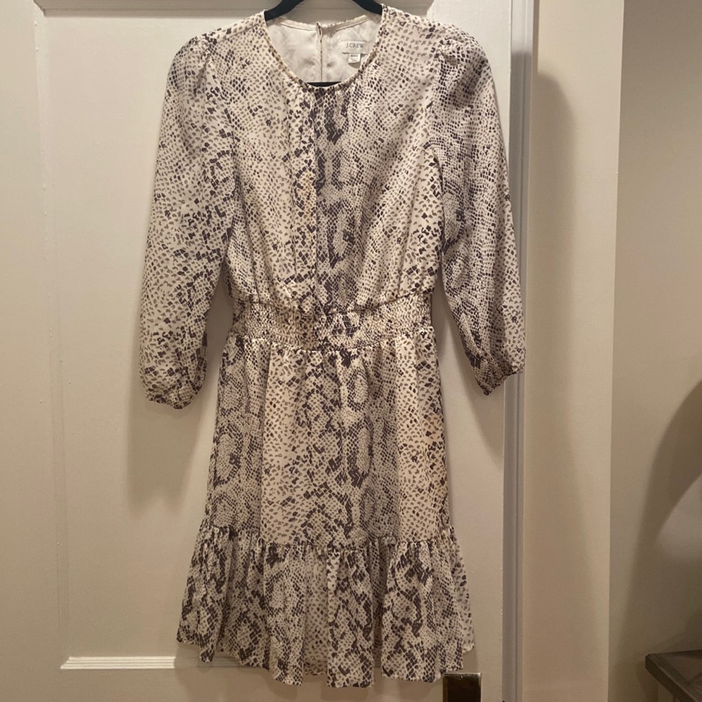 Zebra Print Jcrew Dress